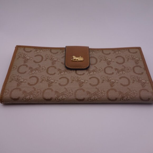Vintage Celine Paris Made in Italy Wallet with Horse and Buggy - Picture 1 of 16